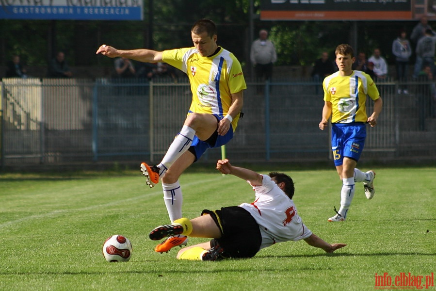 Mecz 31 kolejki II ligi: Olimpia Elblg - GLKS Nadarzyn 1-0, fot. 3
