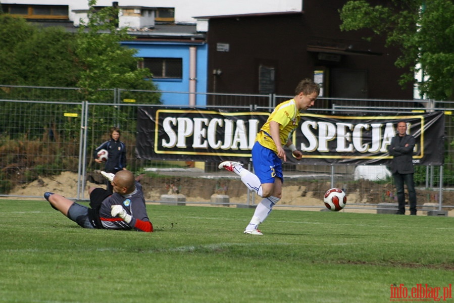 Mecz 31 kolejki II ligi: Olimpia Elblg - GLKS Nadarzyn 1-0, fot. 4