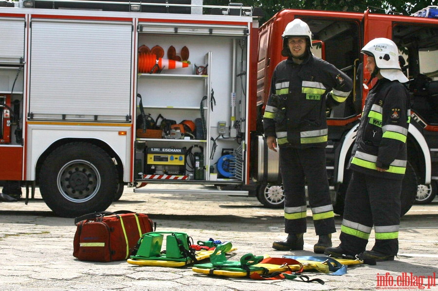 wiczenie straackie na wypadek rozszczelnienia instalacji amoniakalnej w elblskim Browarze, fot. 11