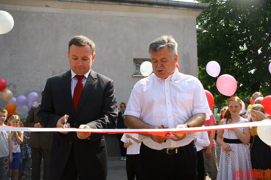 Oficjalne otwarcie w SP nr 21 pierwszego w Elblgu placu zabaw dla dzieci w ramach programu Radosna Szkoa, fot. 3