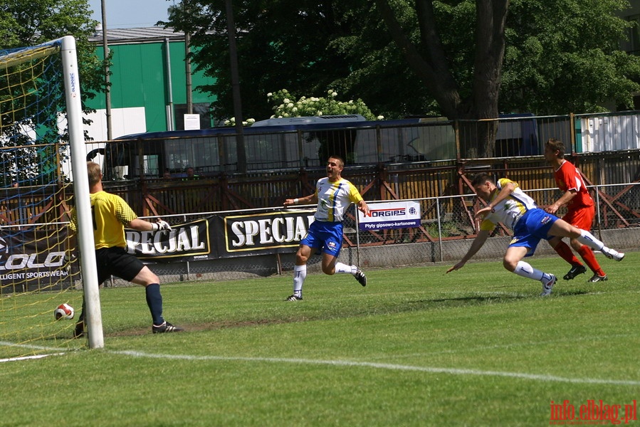 Mecz 33 kolejki II ligi: Olimpia Elblg - Sok Sokka 1-1, fot. 4