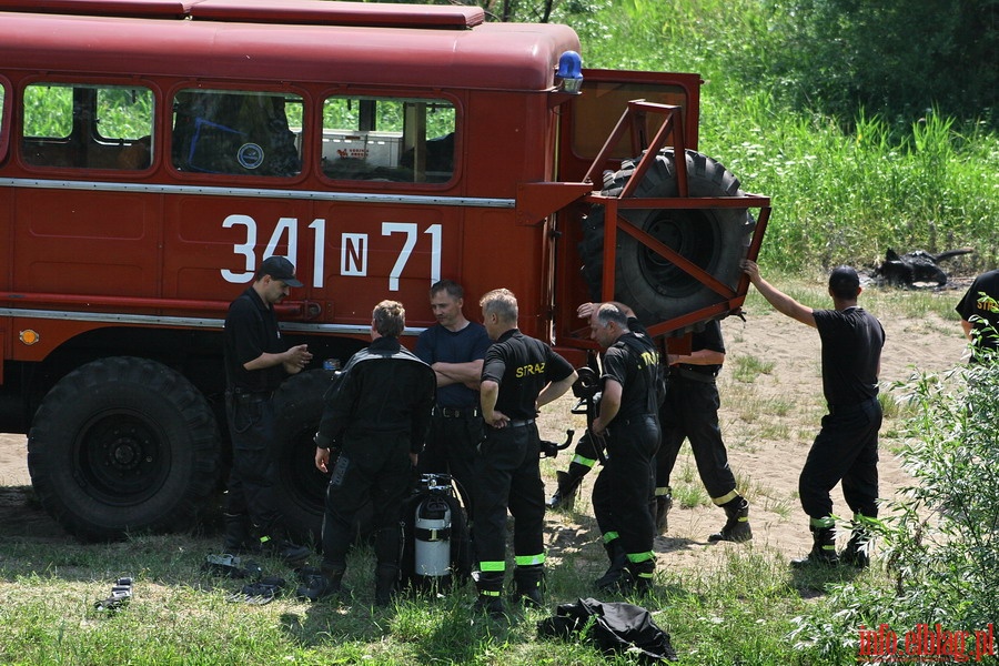 Akcja poszukiwania ciaa topielca w rzece Elblg, fot. 7