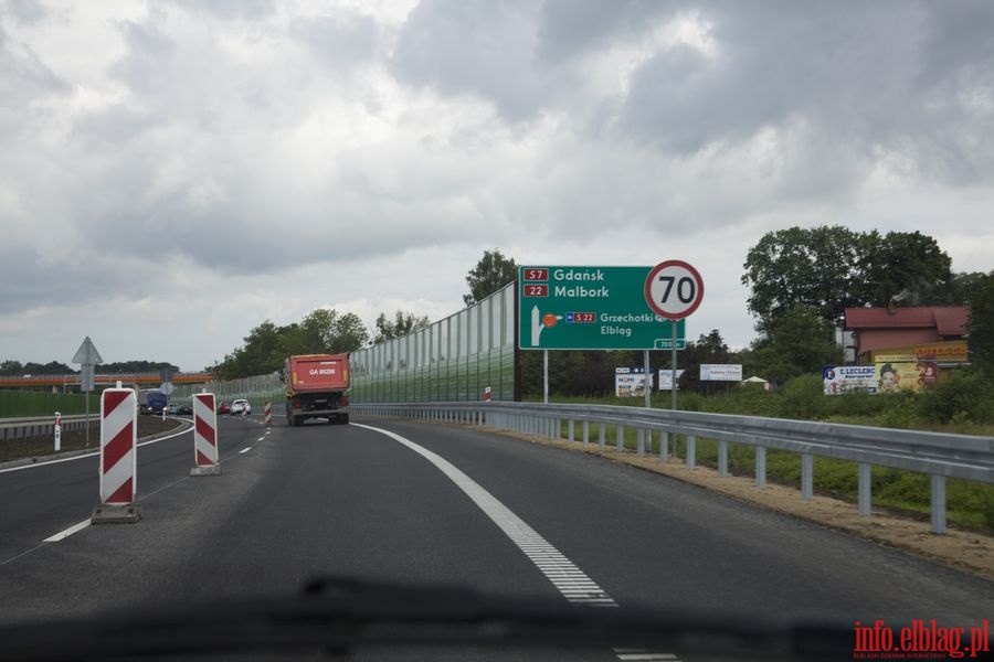 Utrudnienia w ruchu podczas budowy drogi ekspresowej Elbląg - Pasłęk, fot. 18