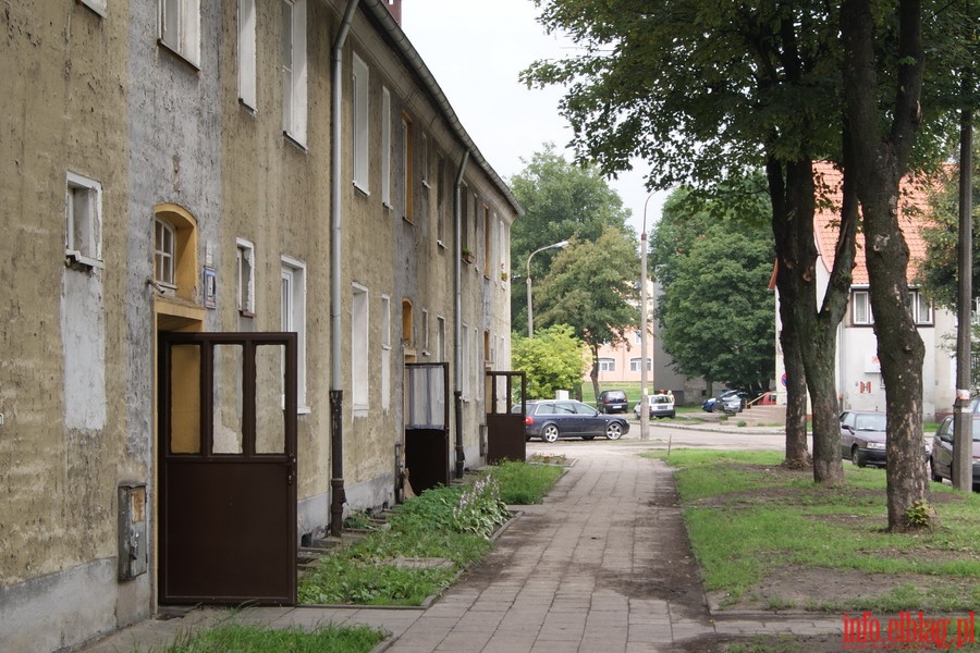 Skutki niedzielnej ulewy nad Elblgiem - okolice ulicy Browarnej, fot. 1