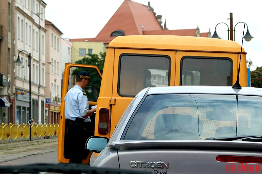 Patrol ze Stra Miejsk - nowa organizacja ruchu na Starym Miecie, fot. 17