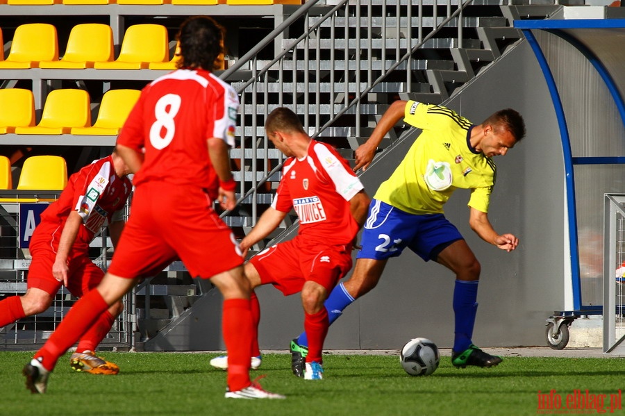 Mecz 9 kolejki I ligi: Olimpia Elbląg - Piast Gliwice 1-3, fot. 2