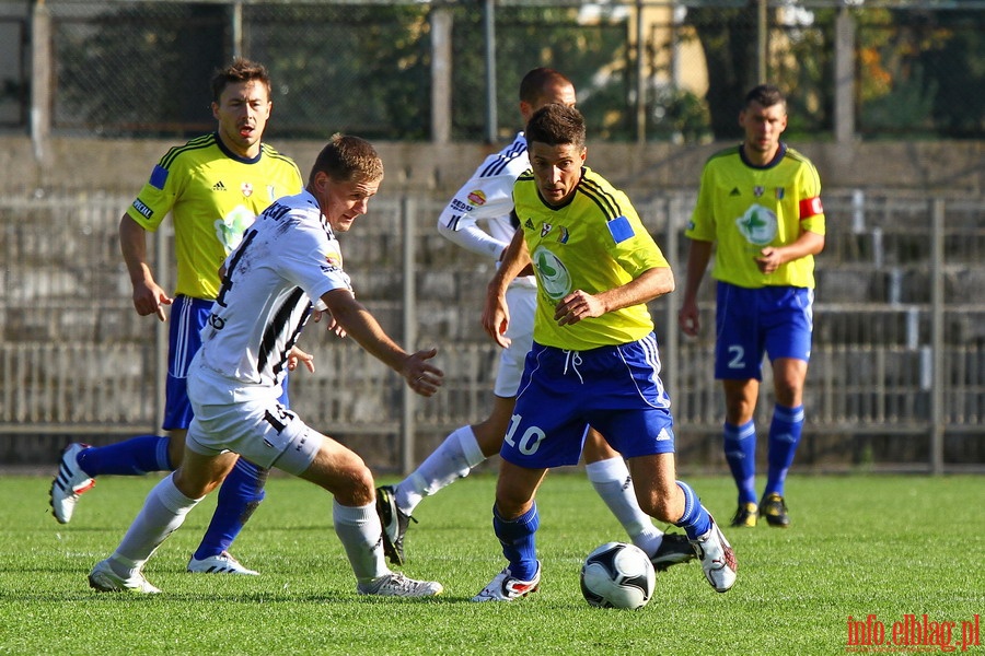 Mecz 10 kolejki I ligi: Olimpia Elblg - Sandecja Nowy Scz 0-0, fot. 1