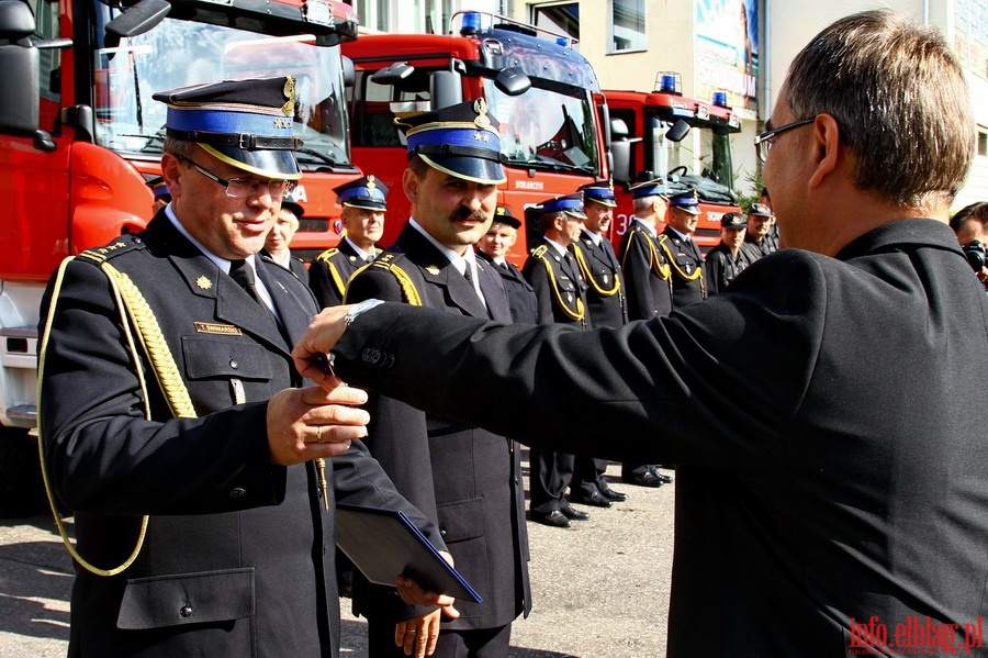 Przekazanie terenowego samochodu operacyjnego dla KM PSP w Elblągu, fot. 14