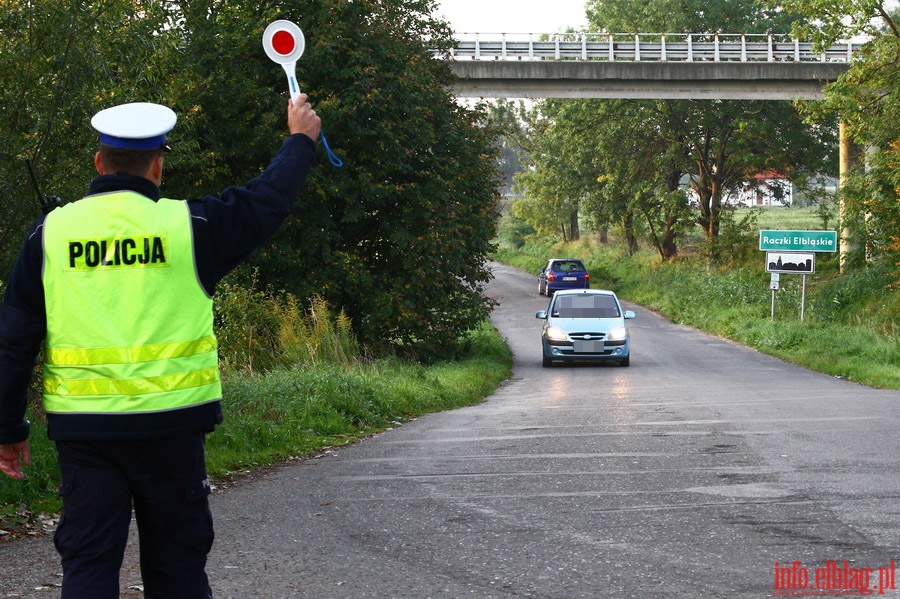 Policyjna akcja Trzewy Poranek na elblskich drogach, fot. 1