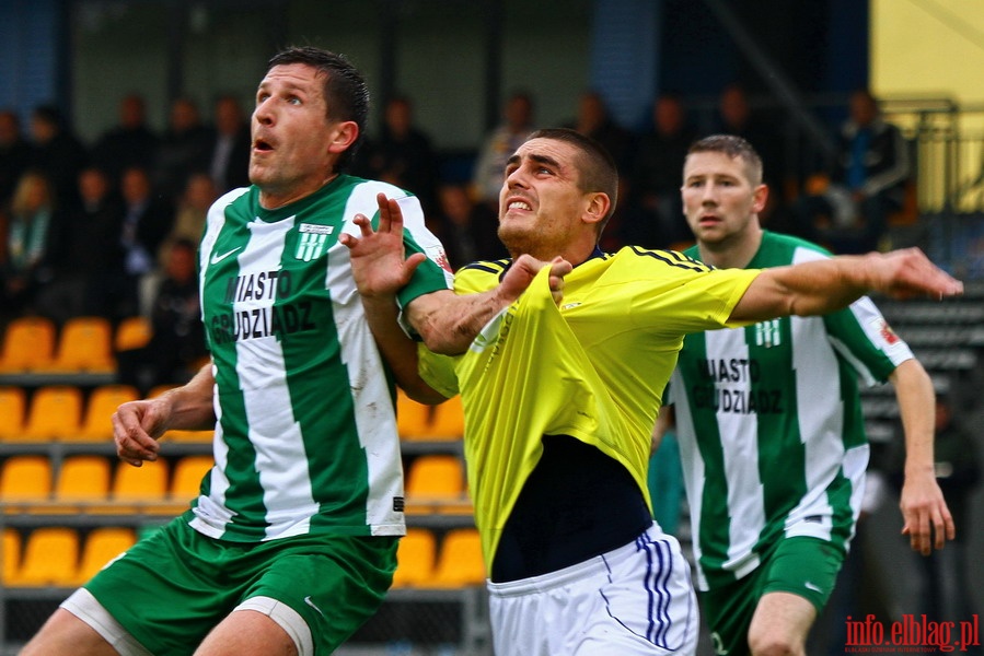 Mecz 13 kolejki I ligi: Olimpia Elblg - Olimpia Grudzidz 0-0, fot. 2