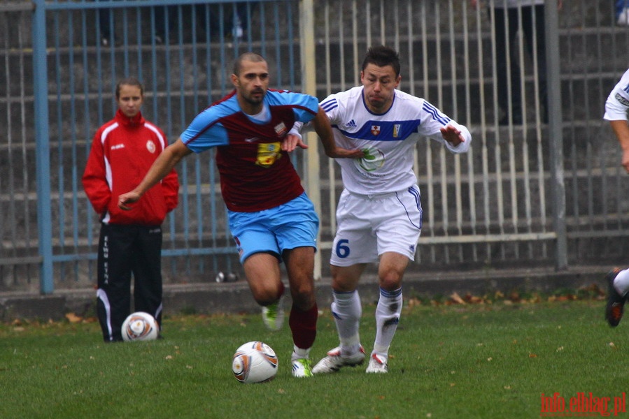 Mecz 17 kolejki I ligi: Olimpia Elblg - Kolejarz Stre 0-2, fot. 3