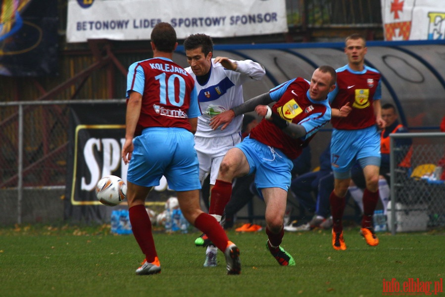 Mecz 17 kolejki I ligi: Olimpia Elblg - Kolejarz Stre 0-2, fot. 4