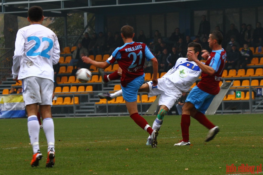 Mecz 17 kolejki I ligi: Olimpia Elblg - Kolejarz Stre 0-2, fot. 6