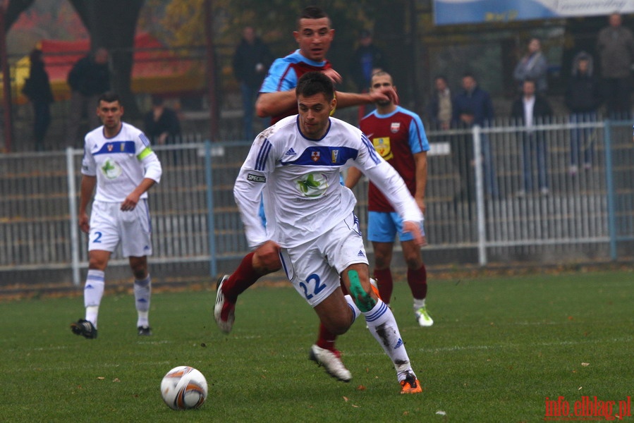 Mecz 17 kolejki I ligi: Olimpia Elblg - Kolejarz Stre 0-2, fot. 8