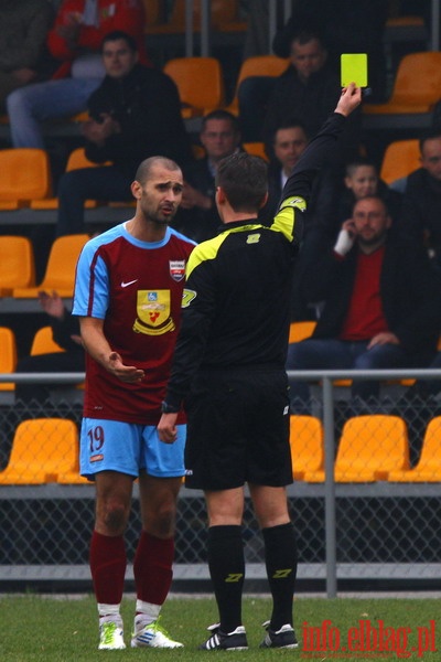 Mecz 17 kolejki I ligi: Olimpia Elblg - Kolejarz Stre 0-2, fot. 9