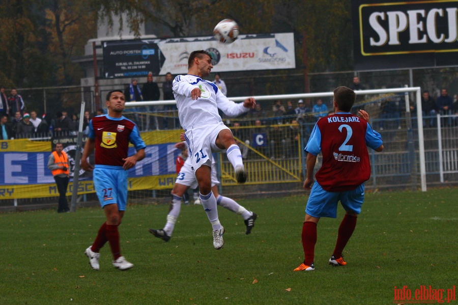 Mecz 17 kolejki I ligi: Olimpia Elblg - Kolejarz Stre 0-2, fot. 15