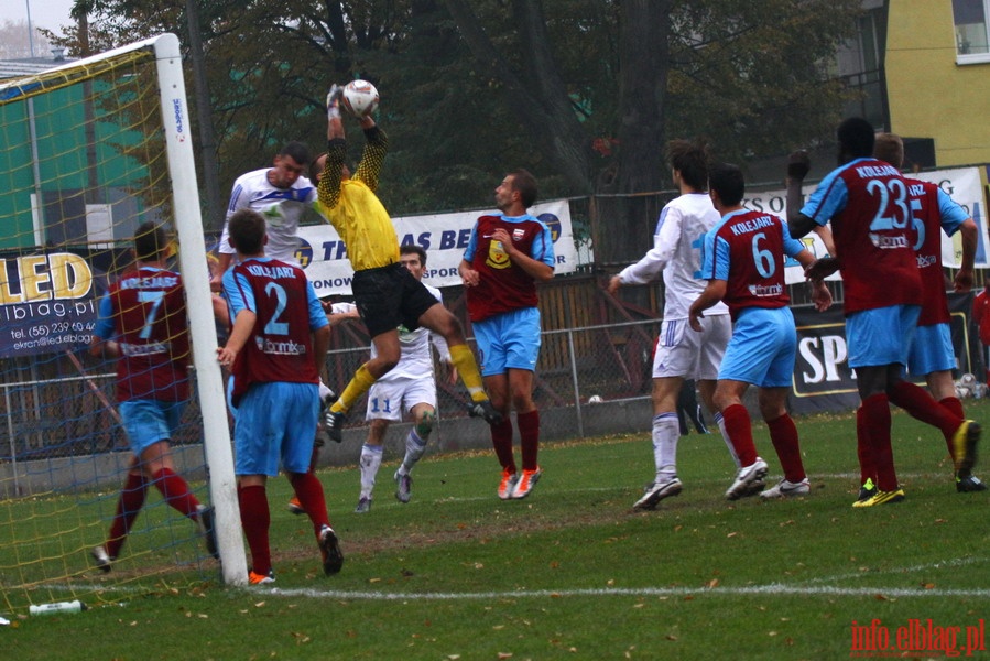 Mecz 17 kolejki I ligi: Olimpia Elblg - Kolejarz Stre 0-2, fot. 26