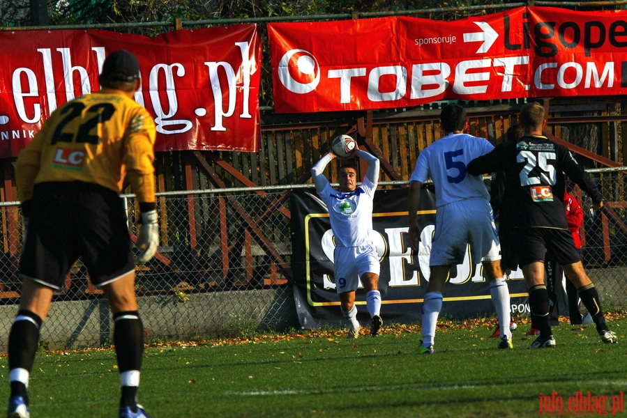 Mecz 18 kolejki I ligi: Olimpia Elblg - Bogdanka czna 1-0, fot. 2