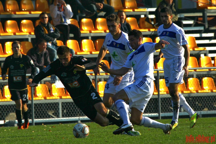 Mecz 18 kolejki I ligi: Olimpia Elblg - Bogdanka czna 1-0, fot. 3