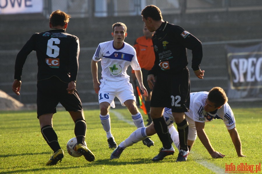 Mecz 18 kolejki I ligi: Olimpia Elblg - Bogdanka czna 1-0, fot. 4