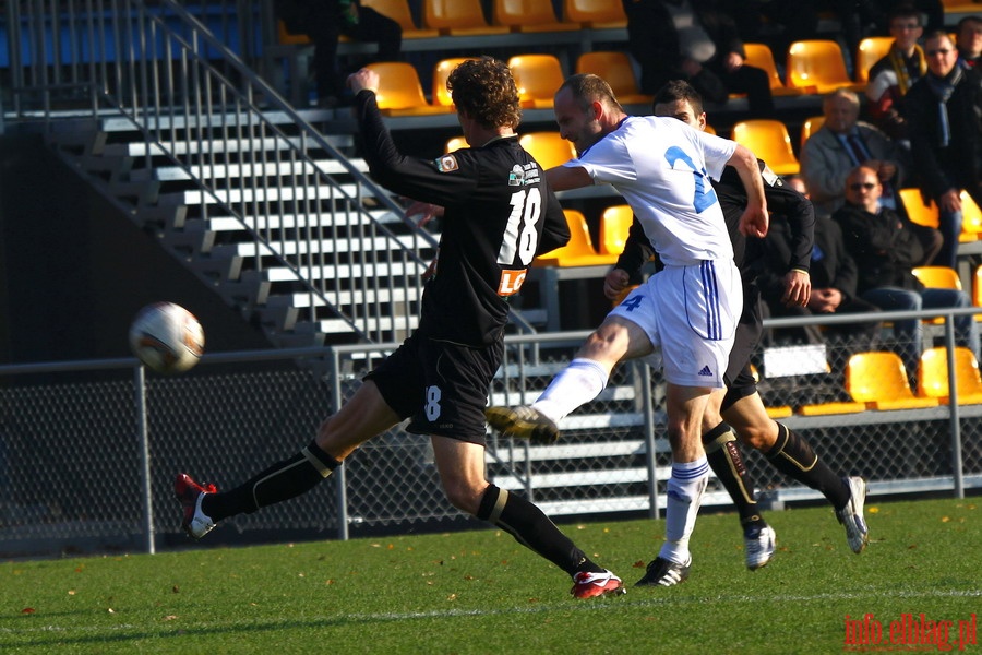 Mecz 18 kolejki I ligi: Olimpia Elblg - Bogdanka czna 1-0, fot. 6