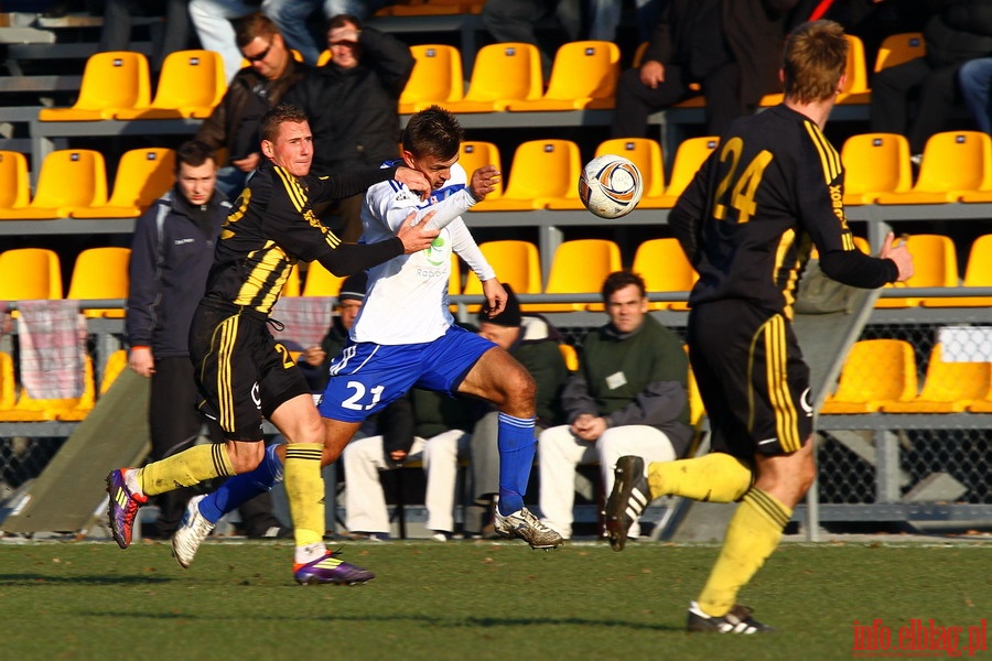 Mecz 19 kolejki I ligi: Olimpia Elblg - GKS Katowice 2-2, fot. 47