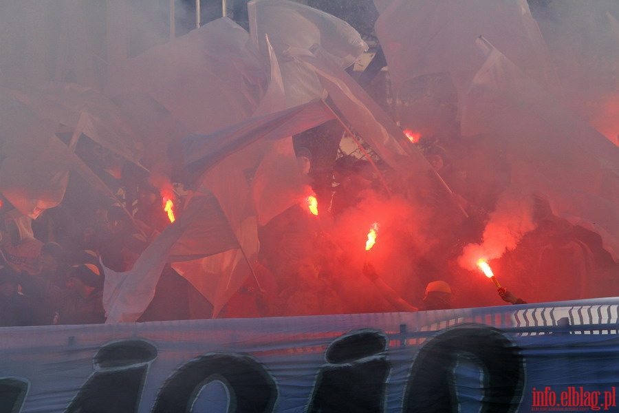 Mecz 19 kolejki I ligi: Olimpia Elblg - GKS Katowice 2-2, fot. 54