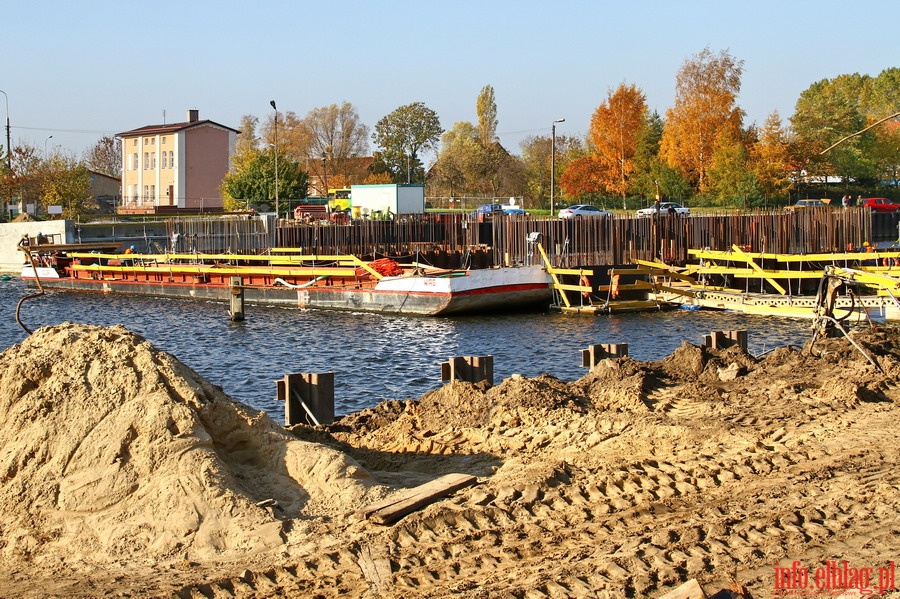 Budowa mostw zwodzonych na rzece Elblg, fot. 6
