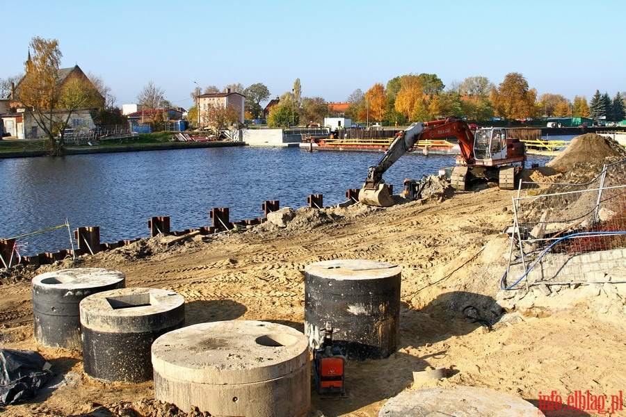 Budowa mostw zwodzonych na rzece Elblg, fot. 9