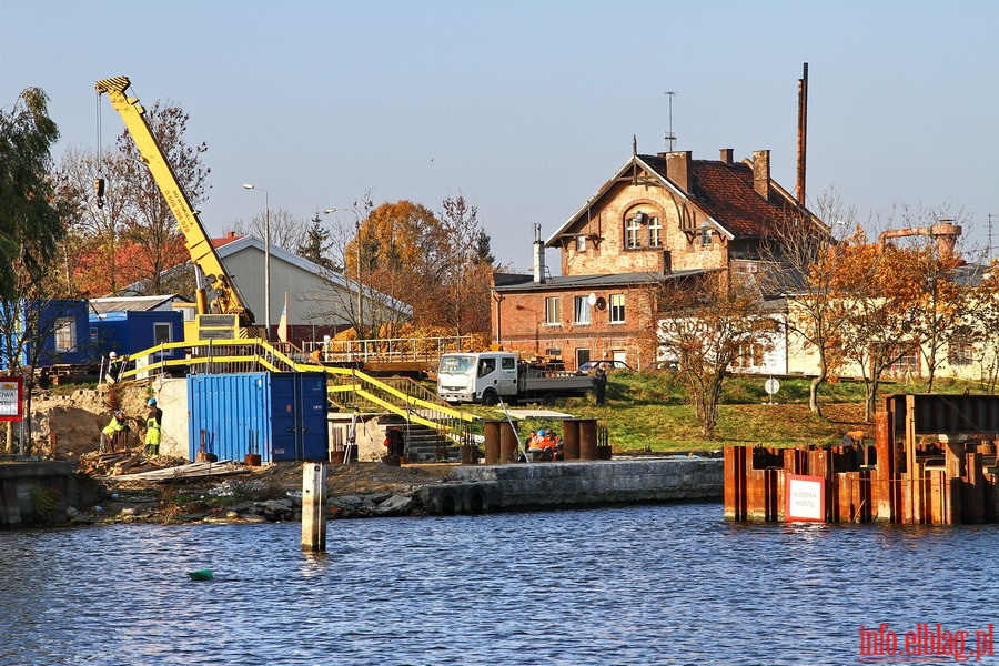 Budowa mostw zwodzonych na rzece Elblg, fot. 17