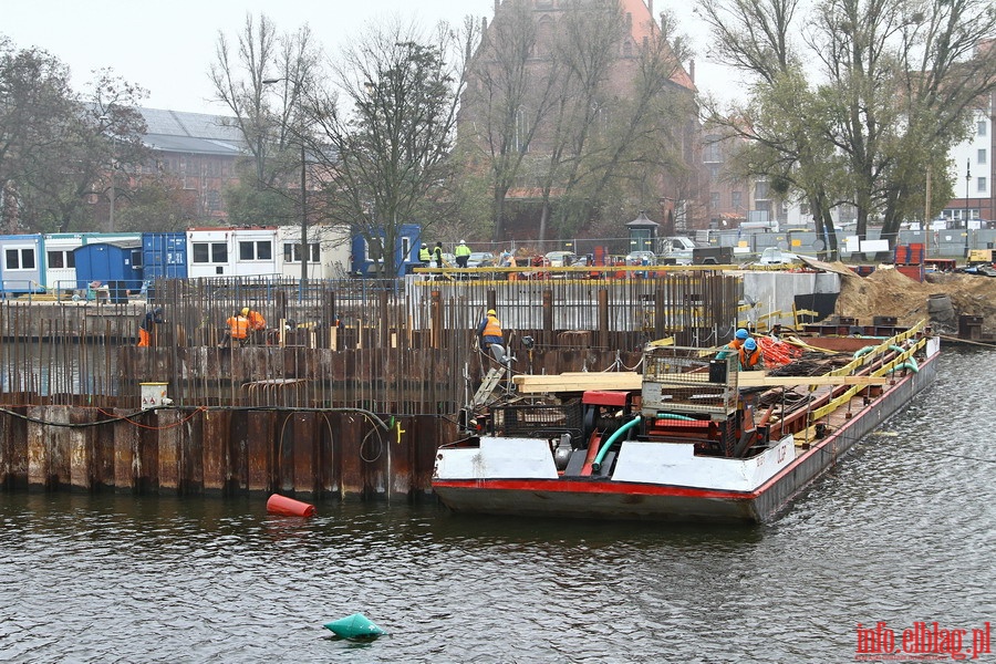 Budowa mostw zwodzonych na rzece Elblg, fot. 28