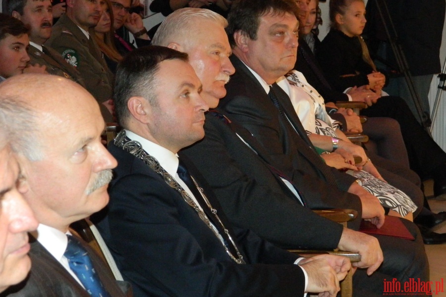 Wrczenie tytuu Honorowego Obywatela Elblga Prezydentowi Lechowi Wasie, fot. 6