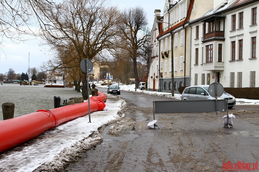 Stan pogotowia przeciwpowodziowego w Elblgu - Bulwar Zygmunta Augusta i ul. Grochowska, fot. 9