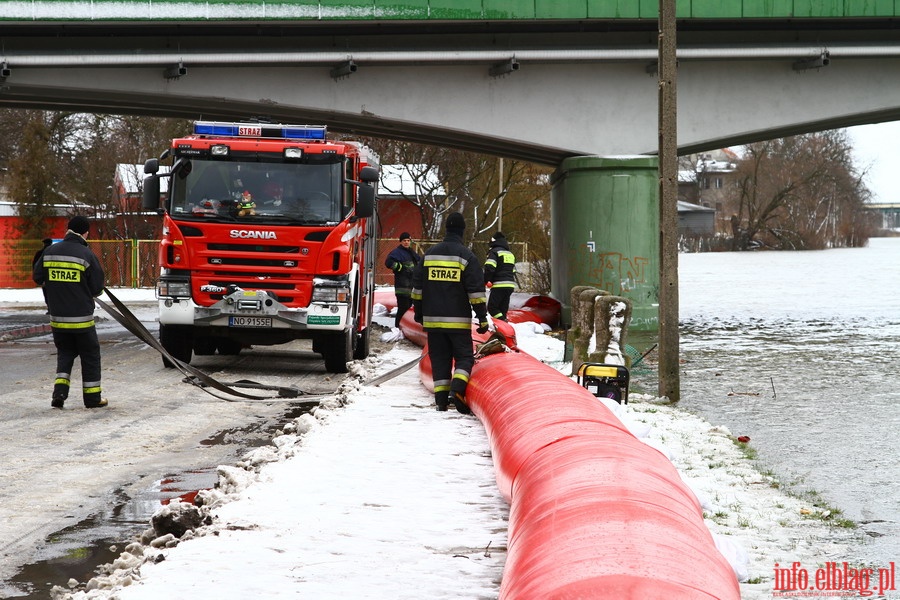 Stan pogotowia przeciwpowodziowego w Elblgu - Bulwar Zygmunta Augusta i ul. Grochowska, fot. 10