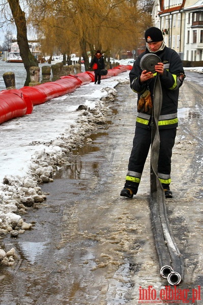 Stan pogotowia przeciwpowodziowego w Elblgu - Bulwar Zygmunta Augusta i ul. Grochowska, fot. 14