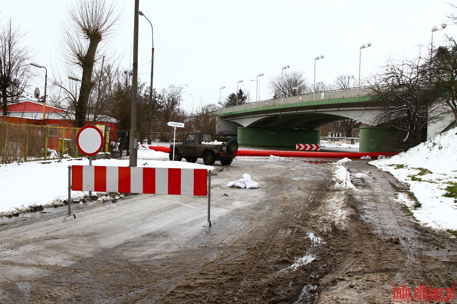 Stan pogotowia przeciwpowodziowego w Elblgu - Bulwar Zygmunta Augusta i ul. Grochowska, fot. 20