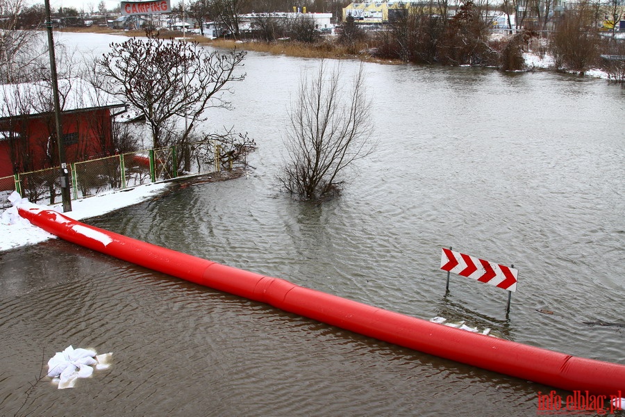 Stan pogotowia przeciwpowodziowego w Elblgu - Bulwar Zygmunta Augusta i ul. Grochowska, fot. 21