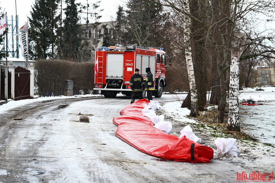 Stan pogotowia przeciwpowodziowego w Elblgu - Bulwar Zygmunta Augusta i ul. Grochowska, fot. 34
