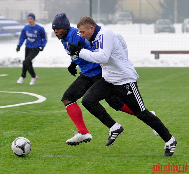 Mecz sparingowy Olimpia Elblg - Gwardia Koszalin 1-2, fot. 9