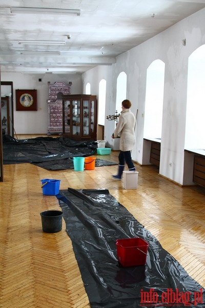 Elbląskie Muzeum zalane wodą po awarii instalacji hydrantowej, fot. 2