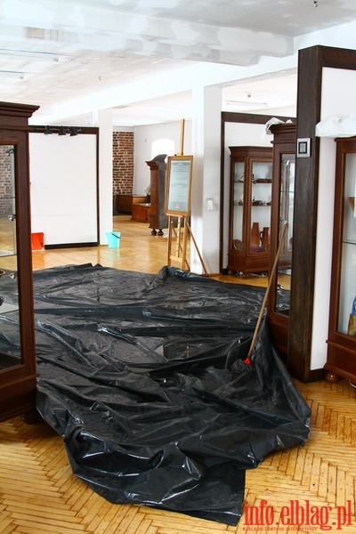 Elbląskie Muzeum zalane wodą po awarii instalacji hydrantowej, fot. 7