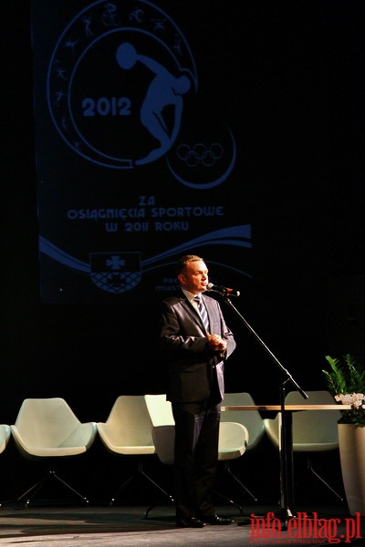 Gala Sportu i wręczenie nagród Prezydenta Elbląga sportowcom za rok 2011, fot. 2