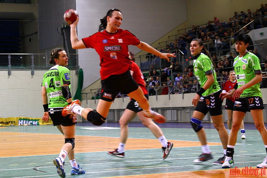 Mecz 21 kolejki PGNiG Superligi Kobiet: Start Elbląg - Zagłębie Lubin 26:29, fot. 9