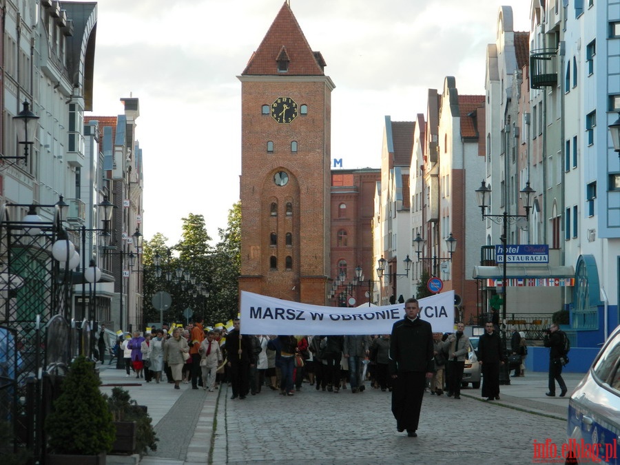 Marszu w obronie ycia w Elblgu, fot. 14