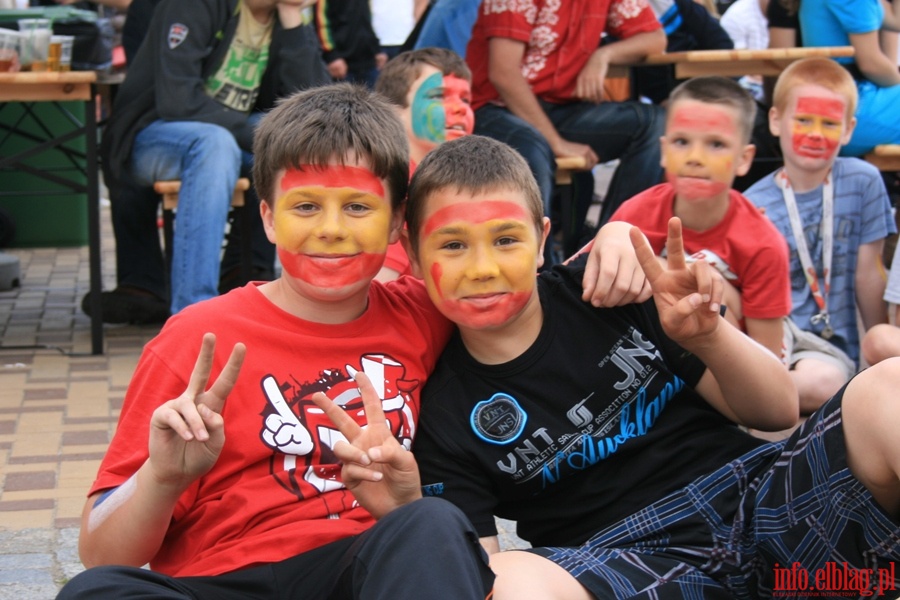 Trzeci dzie Euro 2012 w Elblskiej Strefie Kibica , fot. 1