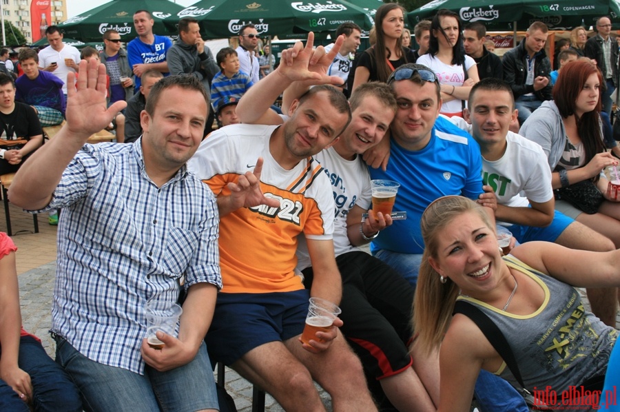 Trzeci dzień Euro 2012 w Elbląskiej Strefie Kibica , fot. 11