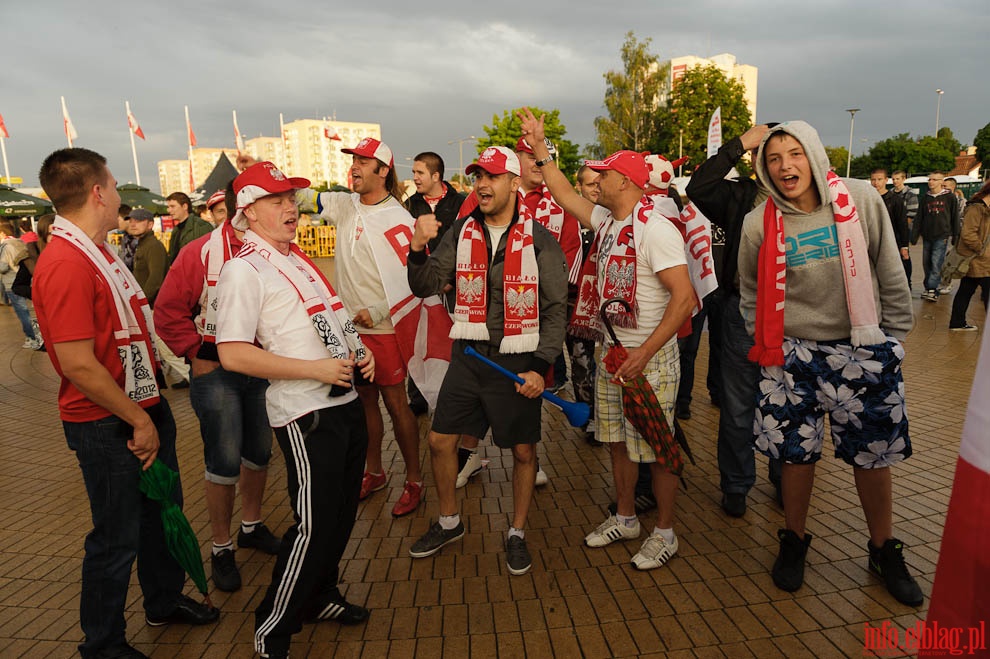 Elblska Strefa Kibica - mecz Polska - Rosja, fot. 1