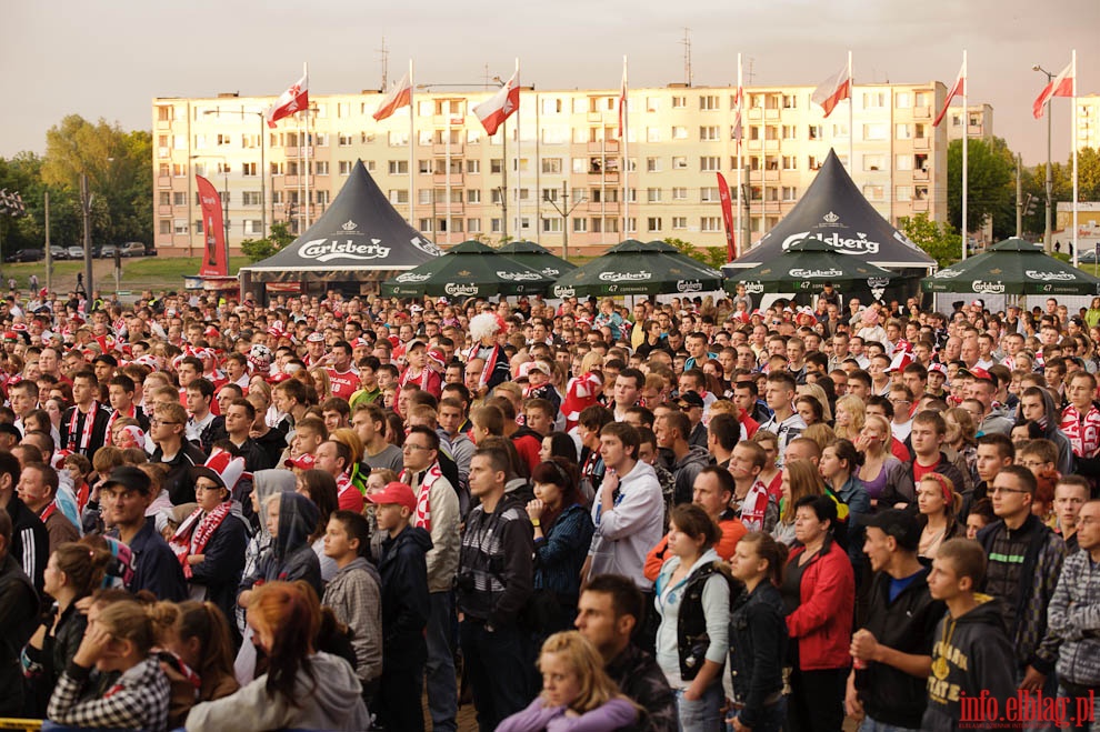 Elblska Strefa Kibica - mecz Polska - Rosja, fot. 28