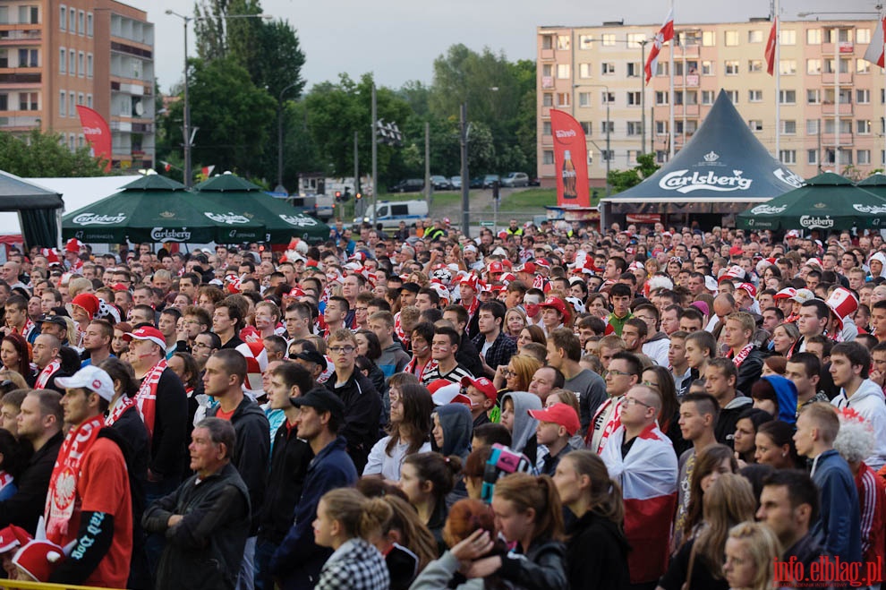 Elblska Strefa Kibica - mecz Polska - Rosja, fot. 35