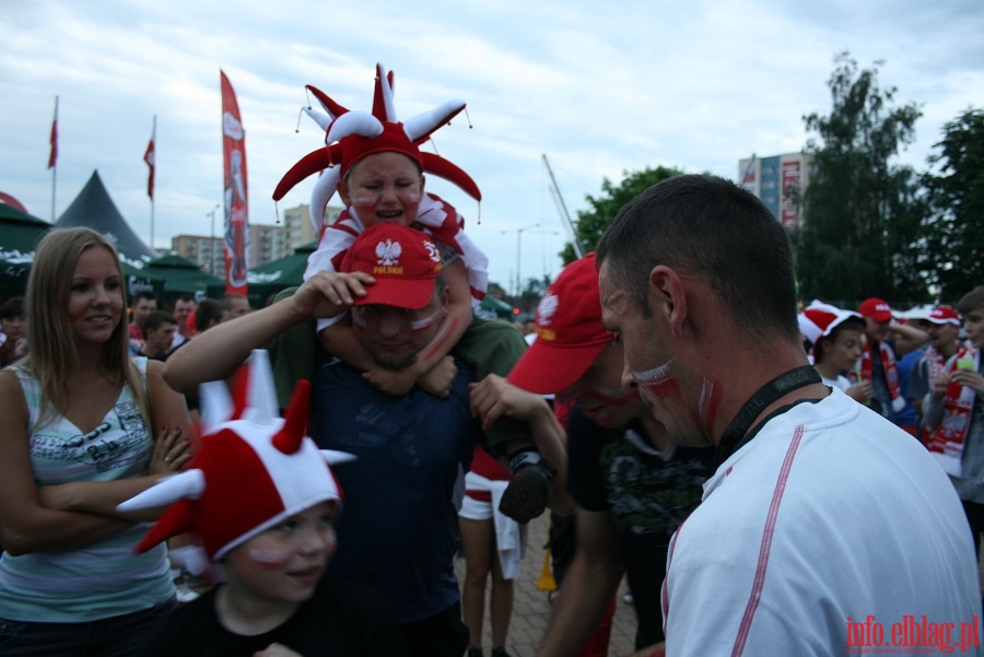 Mecz Polska-Czechy w Elbląskiej Stefie Kibica (16.06.2012), fot. 2